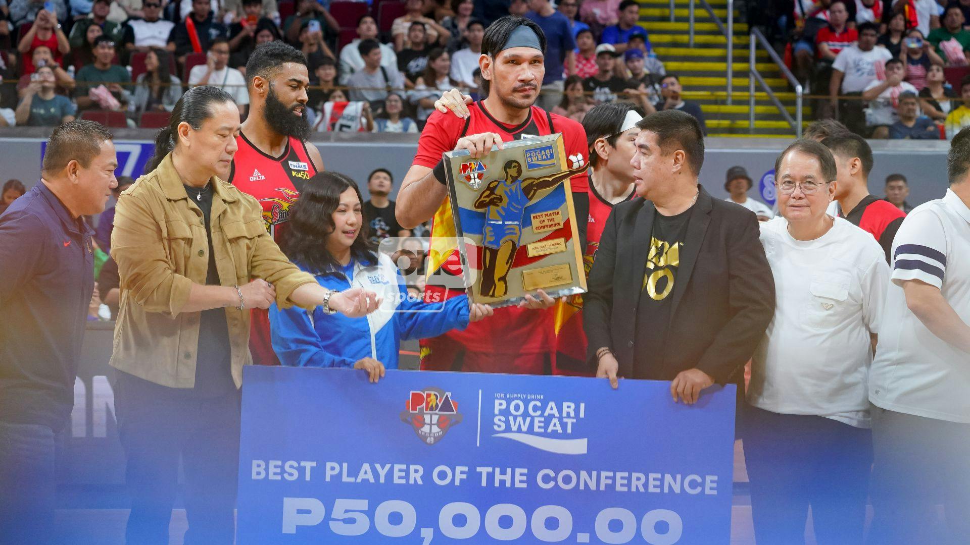 June Mar Fajardo grateful for 12th BPC trophy, but keeps PBA awards from getting to his head